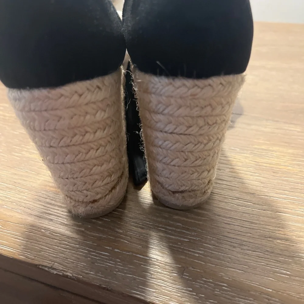 Castaner  black suede carina espadrille